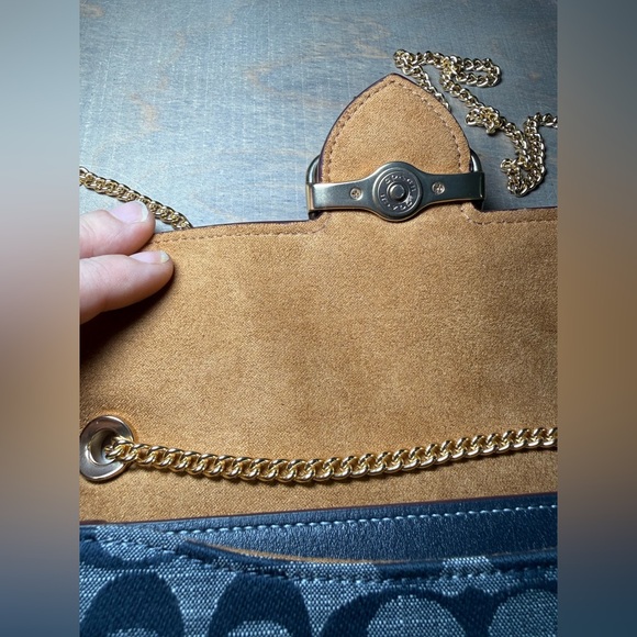 Coach Morgan denim Crossbody in Signature - Picture 8 of 10